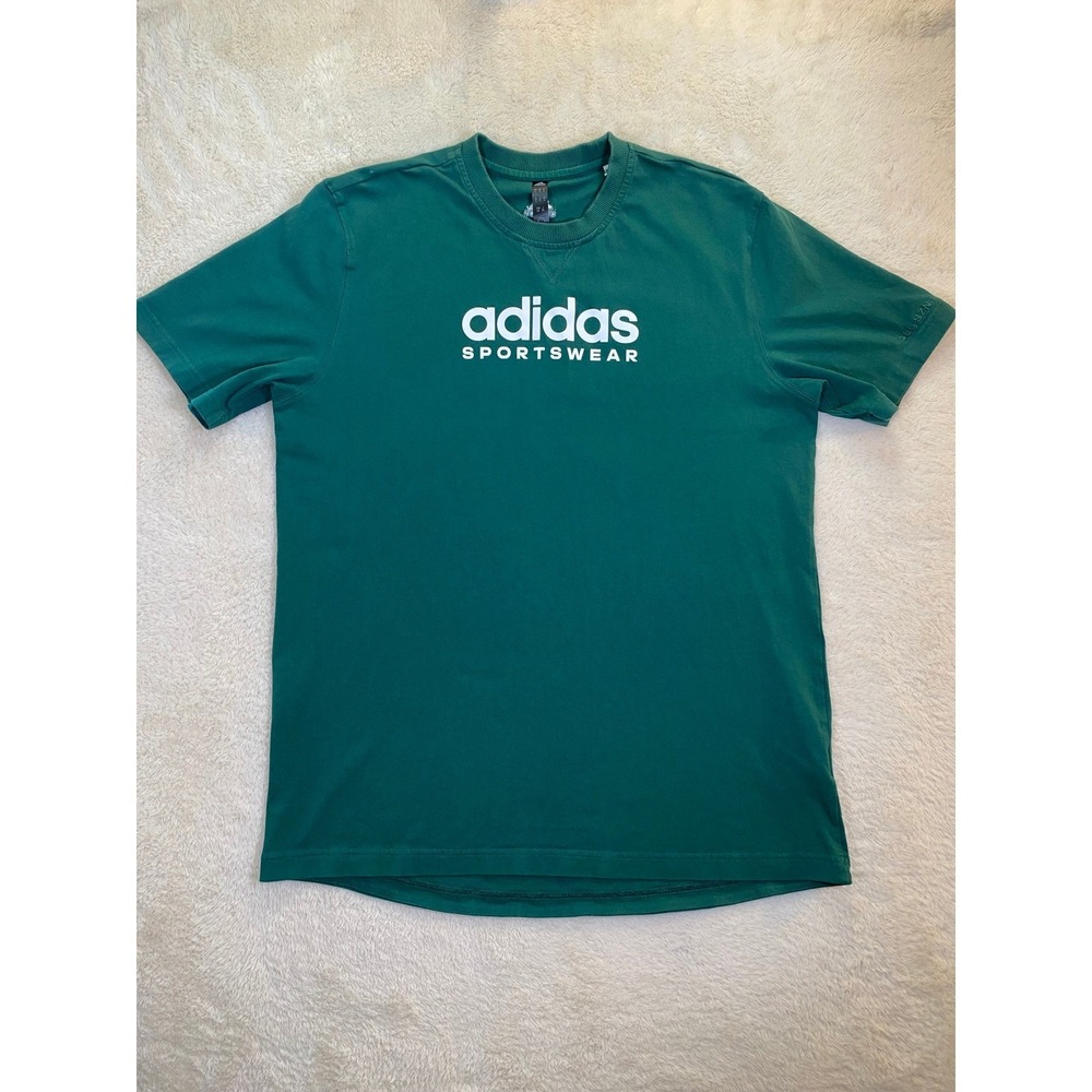 Adidas Sportswear Men's All SZN T-Shirt Green Size Large 100% Cotton